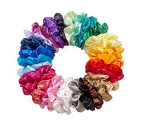 30PCS Satin Scrunchies Pack for Women, Hair Scrunchies Bulk No Damage, Large scrunchy Sleep, Scrunchies Hair Tie for Thick Hair, Cute Scrunchies Hair Band for Curly Hair