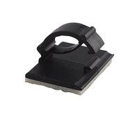 30Pcs Self-Adhesive Cable Clips, Black Cable Mount Clip Wire Management Clamps, Reusable Plastic Electrical Wire Clips Cable Cord Holder for Office