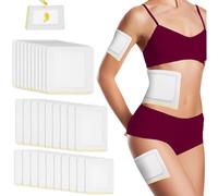 30Pcs Self-Adhesive Castor Oil Patches, 3 Sizes Highly Absorbent Castor Oil Packs, Disposable Patches No Wash, Waterproof, Anti-Seepage