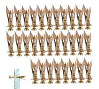 30Pcs Self Drilling Anchors, Metal Screws and Anchors, Heavy Duty for Picture, Furniture, Garden, Signs, Flags