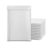 30PCS Self-Seal Bubble Mailers, Padded Envelopes, Poly Mailers, Padded Bubble Envelopes, Postal Wrap Envelope for Shipping, Mailing, Packaging, White (13 X 18CM)