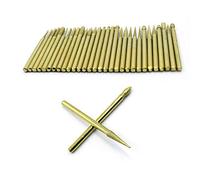 30pcs/Set 3mm Round Diamond Grinding Wheel for Dremel Rotary Tool Diamond Burs Drill Bits for Dremel Tools Accessories,Gold Color,150