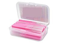 30pcs/Set Interdental Brush Dental Floss Teeth Oral Clean Hygiene Toothpick(Pink)