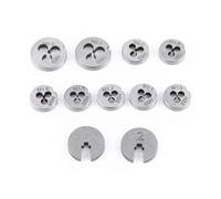 30PCS Set Taps Dies Spanner Screw Threading Tapping Hand Tools Kit High Speed Steel Long Service Life Complete Basic for Cutting Renewing Internal External Threads Precision Machine Man