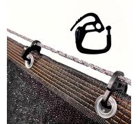 30pcs Shade Net Clips, Heavy Duty Greenhouse Cloth Holder Fasteners, Powder Coated Plastic Tarp Clamps for Agriculture Sunshade, Outdoor Courtyard Shade Sail Clasps, Expandable Fixing Hooks
