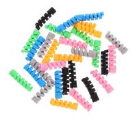 30pcs Silicone Cable Cord Protector Covers for Charging Leads | Universal Fit for Usb-a to Device Leads, Flexible Anti-fray Wraps, Bright Colours, On-the-go and Bedside Use