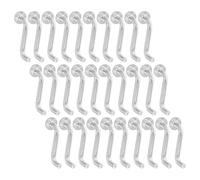30pcs Silver Galvanized S Shaped Safety Pin for Pallet Racking | Carbon Steel Metal Build, Anti Disengagement Design, Warehouse Maintenance Use, Light Outdoor Shelving