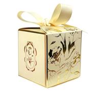 30PCS Small Gift Boxes, Gold Gift Box with Ribbon Wedding Party Favor Boxes Fancy Candy Gift Boxes with Lids for Anniverary Birthday Valentine's Day Packaging Presents 2.6x2.6x2.6 inch(S,Gold)