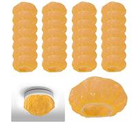 30pcs Smoke Detector Cover, Fire Alarm Dust Covers Reusable Fire Alarm Cap Cover Plastic Smoke Detector Cover Stretch for Inside Home Kitchen (Yellow)