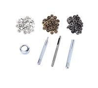 30Pcs Snap Buttons, 10mm Snap Fasteners Kit 3 Colors with 4 Fixing Tools for Fabric Leather Craft Projects
