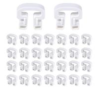 30pcs Soccer Net Clips, 1.26x1.18 Inch ABS Net Connection Clips Net Lock Clip Football Goal Net Attachment for Playground Stadium Sport Training Accessories