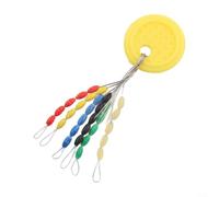 30pcs Soft Rubber Fishing Stop Beads Oval Cylinder for Rig Buffering Adjustment and Tackle Organization (SS)