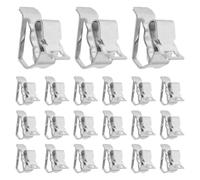 30pcs Solar Wire Clips, Stainless Steel Cable Clamp | Tool Free Installation, UV Resistant Finish, Organizes Dc Cables for Agricultural and Ground Mounted Projects