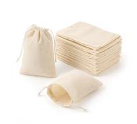 30Pcs Spice Bags for Cooking, Spice Bag, Tea Bags, Empty Tea Bags, Reusable Teaes Bages with Drawstring Sachet Bag, Spices Storage for Loose Teas, Pure Cotton Filter Bages for Filtering Soup, Teas