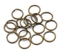 30pcs Split Jump Ring Connectors for Metal DIY Jewelry Findings, Open Jump Rings for DIY Jewelry Making(Bronze,12mm)