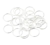 30pcs Split Jump Ring Connectors for Metal DIY Jewelry Findings, Open Jump Rings for DIY Jewelry Making(Silver,16mm)