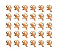 30pcs Spring Band Hose Clamps 10mm,Tube Fastener Clips For Fuel Line Water Clamps