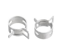 30Pcs Spring Clamp Hose Fuel Line Silicone Tube Clips Clamps Silver Manganese Steel Ring 6.5/7/8/9/10/11/12/13/14/15/16/18mm(8mm)
