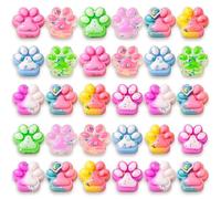 30Pcs Squishy, Soft Jelly Texture in Assorted Colours, Cute Cat Paw Design for Everyday Quiet Moments, Suitable for Home, Office and On-the-Go Use