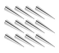 30pcs Stainless Steel Cream Horn Mold Conical Baking Cone for Pastry | Almost Seamless Cone Shape, Smooth Surface, Stackable Storage, Cannoli Maker Tube, Silver Finish