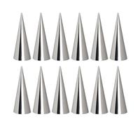 30pcs Stainless Steel Croissant Cone Mould, Non Stick Baking Tool | Almost Seamless Conical Design, Oven Safe Finish, Smooth Surface, Cannoli Maker Tube for Pastry Chefs and Enthusiasts