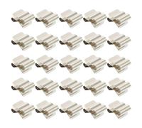 30pcs Stainless Steel Photovoltaic Cable Clips | Reusable Silver Hardware, Quick Installation for Installers, Wire Organisation on Photovoltaic Hook Mounts