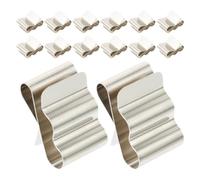 30pcs Stainless Steel Photovoltaic Wire Clip Silver | Simple Hung Structure, Reduces Abrasion and Break Risk, for Connector Leads and Maintenance Use