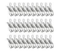 30Pcs Stainless Steel Pool Covers Clip Portable Sturdy Winds Guard Clamps for Secure Covers and Towels Use Large Cover Clip