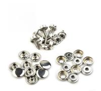 30PCS Stainless Steel Snap Fasteners | Marine Grade Screw | Studs for Boat Covers Tents Caravans | Rustproof Button for Leather Jackets Handbags Clothing Straps