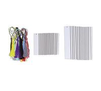 30PCS Sublimation Blank Bookmarks, Double Sided Printing Sublimation Blanks Products Heat Transfer Bookmark with Colorful Tassels for Crafts