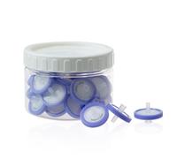 30Pcs Syringe Filter PVDF Hydrophilic Membrane 25mm Diameter 0.22 μm Pore Size, HPLC and GC Needle Filter, Lab Filtration for Biomed Scientific