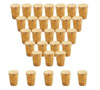 30Pcs Tapered Cork Plugs Wooden Wine Corks Stoppers Reusable Sealing Stopper for Bottle Bar DIY Crafts Kitchen Accessories (22x17x30mm)
