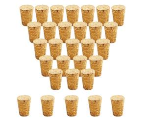 30Pcs Tapered Cork Plugs Wooden Wine Corks Stoppers Reusable Sealing Stopper for Bottle Bar DIY Crafts Kitchen Accessories (22x17x30mm)