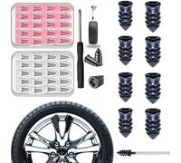 30PCS Tire Repair Rubber Nails Kit with 2 Sizes,Screw in Tire Repair Plugs with Box and Screwdriver,Self-Service Rubber Nail TireRepair Tool with Screwdriver for Cars SUVs Trucks Motorcycles Bicycles