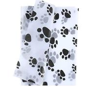 30pcs Tissue Paper Sheets, 20x14in Dog Paw Tissue Paper Cute Tissue Paper Bulk for Packaging Christmas Wedding Birthday Party DIY Crafts Arts (White Background)