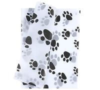 30pcs Tissue Paper Sheets, 20x27in Dog Paw Tissue Paper Cute Tissue Paper Bulk for Packaging Christmas Wedding Birthday Party DIY Crafts Arts (White Background)
