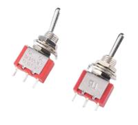 30pcs Toggle MTS-102 Twist Rocker 125V 5A 3 Pins 2 Positions (Red) - Durable and Reliable for Various Applications
