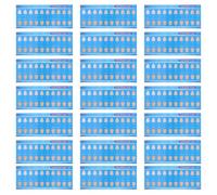 30pcs Tooth Color Shade Card Paper Guide for Dentist Personal Use