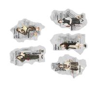 30PCS Traditional Collection Transfers for Scrapbooking Historical Journal Decoration Waterproof PET Substance PET Art Transfers
