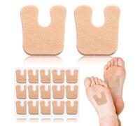 30Pcs U-Shaped Felt Callus Pads, Horseshoe Metatarsal Corn Pads for Bottom of Foot, 1/5" Thick Adhesive Forefoot Foot Pads to Reduce Foot and Heel Pain (Skin Tone, 60 Packs)