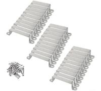 30pcs U-Shaped Fence Panel Brackets Steel 1mm Thick for heavy-duty Kit | Includes 30 brackets and 60 screws Adjustable fit for concrete posts Reusable for multiple sectors