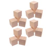 30pcs Unfinished Wooden Dice Cubes for DIY Craft Projects