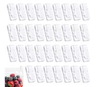 30Pcs Vacuum Storage Bags Sealing Clip, Reusable Zipper Labor Saver Sliding Grip Snack Bag Sealing Clips Efficient Bag Sealer Grip for Clothes Bedding and Food Preservation