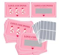 30PCS Valentines Scratch Card, DIY Naughty Scratch Cards for Valentines Day Birthday Date Night Idea, Personalised Scratch Card Reveal for Boyfriend Girlfriend