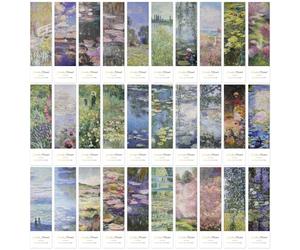 30Pcs Vintage Style Bookmark, Monet Oil Painting Pattern Paper Book Mark, Gifts for Readers Women Men Teachers Students Friends and Families (Monet)