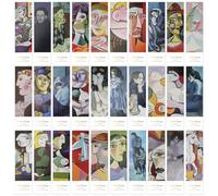 30Pcs Vintage Style Bookmark,Picasso Oil Painting Pattern Paper Book Mark,Bookmarks for Women Men Reader Teachers Students Friends and Families (Picasso)