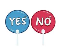 30Pcs Voting Paddles Yes No True False Thumbs Up Down Classroom Response Tools for Teacher Student Interaction For group quiz corporate training events