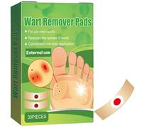 30Pcs Wart Remover,Effective Deep Verruca Removal Pads Patches,Foot Corn Remover Pads,Verruca Treatment & Corn Removal,Non-irritating Wart Treatment,Suitable for Hands& Feet,Stops Wart Regrowth