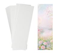 30Pcs Watercolor Paper Blank Bookmarks 1.9" x 7.8" White 140lb Heavyweight Watercolor cardstock Books Gift Bookmarks Painting Drawing DIY Craft for Kids Student