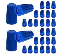 30PCS Waterproof Wire Electrical Connectors 22AWG-12AWG, Outdoor Seal Electrical Twist Nuts Caps Cable Terminal Connector for Landscape Light, Irrigation Valves, Wet Location Installation, Blue